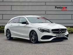 White Used 2019 Mercedes CLA220 Shooting Brake AMG line Estate | £14,700 (Fair price)