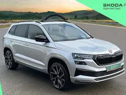 Brilliant silver metallic Used 2023 Skoda Karoq SportLine SUV | £24,900 (Fair price)