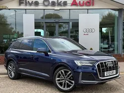 Blue Used 2021 Audi Q7 S-Line SUV | £44,990 (Fair price)