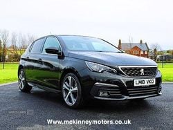 Black Used 2018 Peugeot 308 GT-line Hatchback | £8,650 (Fair price)