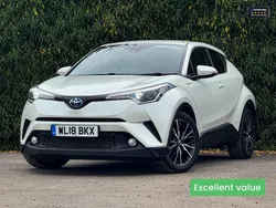White Used 2018 Toyota C-HR SUV | £13,909 (Fair price)