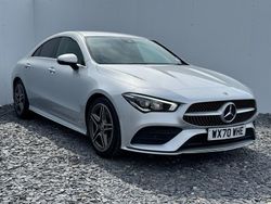 Silver Used 2020 Mercedes CLA200 AMG line Coupe | £18,995 (Good price)