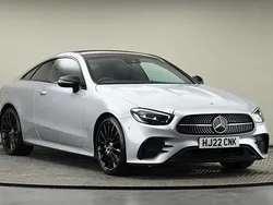 Silver Used 2022 Mercedes E300 AMG line Coupe | £32,000 (Expensive)