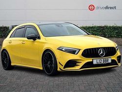 Yellow Used 2019 Mercedes A35 AMG Premium Plus Hatchback | £22,363 (Fair price)
