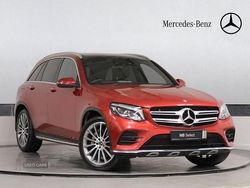 Red Used 2018 Mercedes GLC350 AMG line Estate | £25,995 (Fair price)