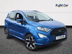 Blue Used 2021 Ford Ecosport ST-Line SUV | £12,699 (Fair price)