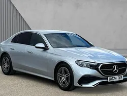 Metallic paintwork hightech silver Used 2024 Mercedes E200 AMG line Sedan | £38,628
