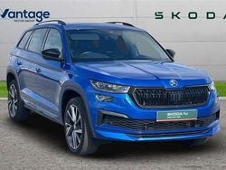 Race blue metallic Used 2024 Skoda Kodiaq SportLine SUV | £36,760 (Fair price)
