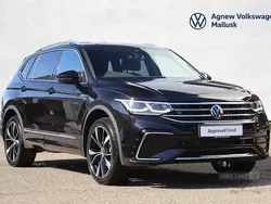 Black New 2025 VW Tiguan Allspace R-line SUV | £36,490 (A bit pricey)