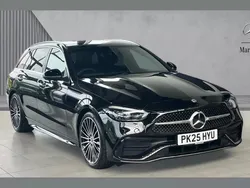 Black Used 2025 Mercedes C300 AMG Line Premium Plus Estate | £45,890
