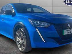 Blue Used 2022 Peugeot e-208 Allure Premium Hatchback | £13,168 (Fair price)