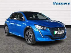 Blue Used 2021 Peugeot e-208 Premium Hatchback | £13,500 (A bit pricey)