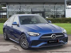 Blue Used 2024 Mercedes C200 AMG line Sedan | £28,995 (Good price)