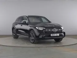 Obsidian black metallic Used 2024 Mercedes GLC300 AMG line Estate | £46,890