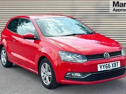 Red Used 2016 VW Polo Match Hatchback | £7,114 (Fair price)