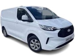 White New 2025 Ford Transit Custom Limited Van | £31,990 (Expensive)
