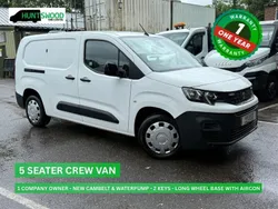 White Used 2022 Peugeot Partner Premium MPV | £10,995 (Expensive)