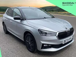 Brilliant silver metallic body / black magic pearl effect roof Used 2023 Skoda Fabia Colour Edition Hatchback | £14,995 (Fair price)