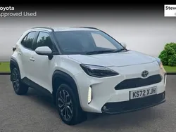 White Used 2023 Toyota Yaris Hybrid Design Hatchback | £20,560 (Expensive)