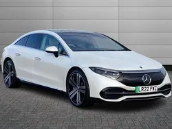 Diamond white Used 2022 Mercedes EQS450+ Exclusive Luxury Sedan | £49,995