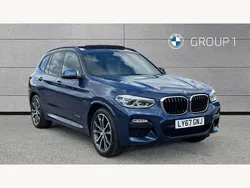 Blue Used 2018 BMW X3 M Sport SUV | £26,450 (Fair price)