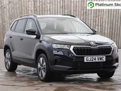 Black magic pearl effect Used 2024 Skoda Karoq SE Drive SUV | £23,450 (Fair price)