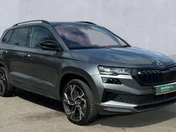 Graphite grey metallic Used 2025 Skoda Karoq SportLine SUV | £33,950 (Expensive)