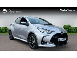 Silver Used 2023 Toyota Yaris Hybrid Design Hatchback | £18,109 (Fair price)