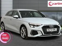 White Used 2022 Audi A3 Sportback S-Line Hatchback | £20,450 (Fair price)