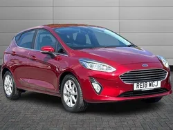 Ruby red Used 2018 Ford Fiesta Zetec Hatchback | £10,495 (Fair price)