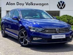 Blue Used 2021 VW Passat R-line Sedan | £18,795 (Fair price)