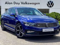 Blue Used 2021 VW Passat R-line Sedan | £18,995 (Fair price)