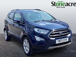 Blue Used 2022 Ford Ecosport Titanium SUV | £12,995 (Fair price)