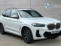 Alpine white Used 2021 BMW X3 M Sport SUV | £34,995 (Fair price)