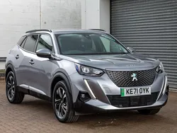 Grey Used 2021 Peugeot e-2008 Allure Premium SUV | £13,950 (Fair price)