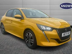 Yellow Used 2021 Peugeot 208 Allure Hatchback | £14,990 (Fair price)