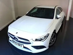 White Used 2022 Mercedes CLA200 AMG line Estate | £21,995 (Good price)
