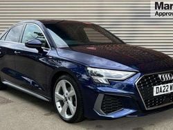 Blue Used 2022 Audi A3 S-Line Sedan | £21,990 (Fair price)