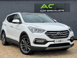 White Used 2018 Hyundai Santa Fe Premium SE SUV | £10,295