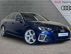 Blue Used 2022 Audi A4 S-Line Sedan | £23,495 (Fair price)