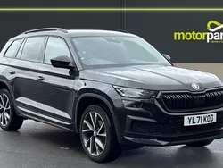 Black magic metallic Used 2021 Skoda Kodiaq SportLine SUV | £23,500 (Fair price)