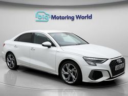 White Used 2022 Audi A3 S-Line Sedan | £22,200 (Fair price)