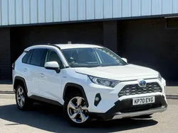 White Used 2020 Toyota RAV4 Hybrid Design SUV | £15,490