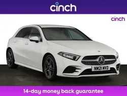 White Used 2021 Mercedes A200 AMG line Hatchback | £18,099 (Fair price)