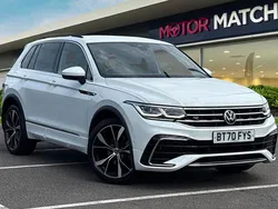 White Used 2020 VW Tiguan R-line SUV | £21,500 (A bit pricey)