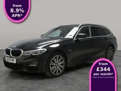 Black Used 2021 BMW 330e M Sport Estate | £25,062 (Fair price)