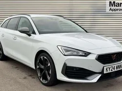 Metallic nevada white Used 2024 Cupra Leon Estate | £21,995 (Fair price)