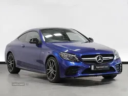 Blue Used 2022 Mercedes C43 AMG Premium Plus Coupe | £39,995 (Fair price)