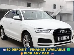 White Used 2017 Audi Q3 S-Line SUV | £11,349 (Fair price)
