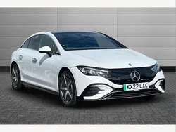 White Used 2022 Mercedes EQE350 AMG Line Premium Sedan | £33,450